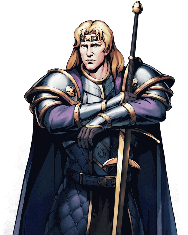 Image of Hero Siegfried in King's Throne